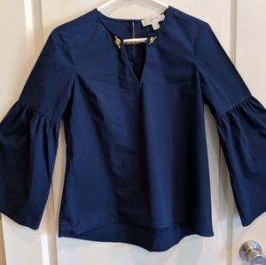 Michael kors navy blue dress top